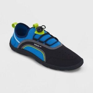 Speedo -  Men's Swim Aqua Water Shoes Breathable Mesh Blue/Black